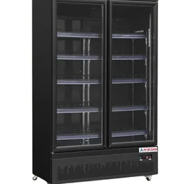 Double Door Glass Merchandiser Fridge